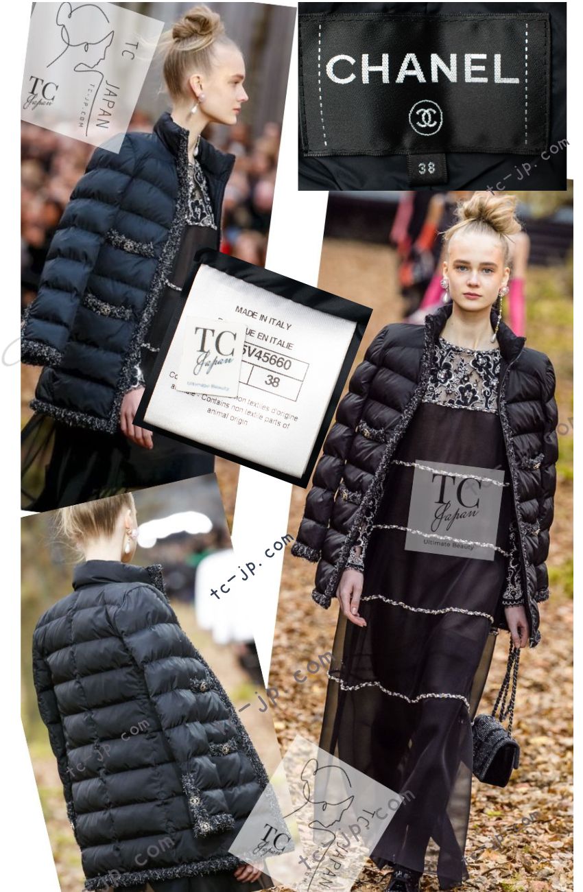 r*e様 【希少】 CHANEL シャネル ココボタン ナイロン ミドルコート 小松菜奈が「シャネル」のキャンペーンに再登場。“ココ ネージュ”に