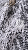 CHANEL 16PF Black White Gray Lace Jacket Coat 36 シャネル ブラック ホワイト グレー レース ジャケット コート 即発