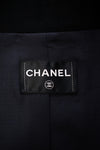 CHANEL 16PF Black White Gray Lace Jacket Coat 36 シャネル ブラック ホワイト グレー レース ジャケット コート 即発