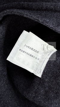 CHANEL 12A Gray Sailor Collar Wool Double Jacket 38 40 シャネル グレー セーラー カラー ウール ダブル ジャケット 即発