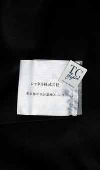 CHANEL 09PF Black Cashmere Belt Double Coat 36 38 シャネル ブラック カシミア ベルト ダブル コート 即発