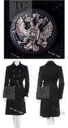 CHANEL 09PF Black Cashmere Belt Double Coat 36 38 シャネル ブラック カシミア ベルト ダブル コート 即発