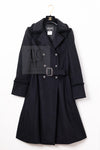 CHANEL 09PF Black Cashmere Belt Double Coat 36 38 シャネル ブラック カシミア ベルト ダブル コート 即発