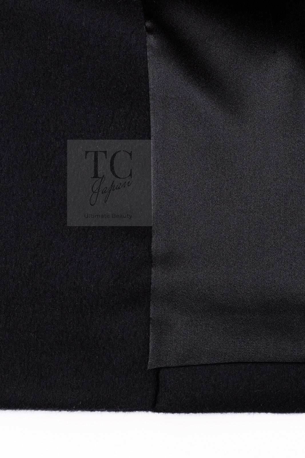 CHANEL 09PF Black Cashmere Belt Double Coat 36 38 シャネル ブラック カシミア ベルト ダブル コート 即発