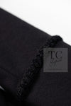 CHANEL 09PF Black Cashmere Belt Double Coat 36 38 シャネル ブラック カシミア ベルト ダブル コート 即発