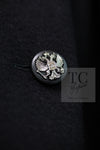 CHANEL 09PF Black Cashmere Belt Double Coat 36 38 シャネル ブラック カシミア ベルト ダブル コート 即発