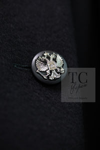 CHANEL 09PF Black Cashmere Belt Double Coat 36 38 シャネル ブラック カシミア ベルト ダブル コート 即発