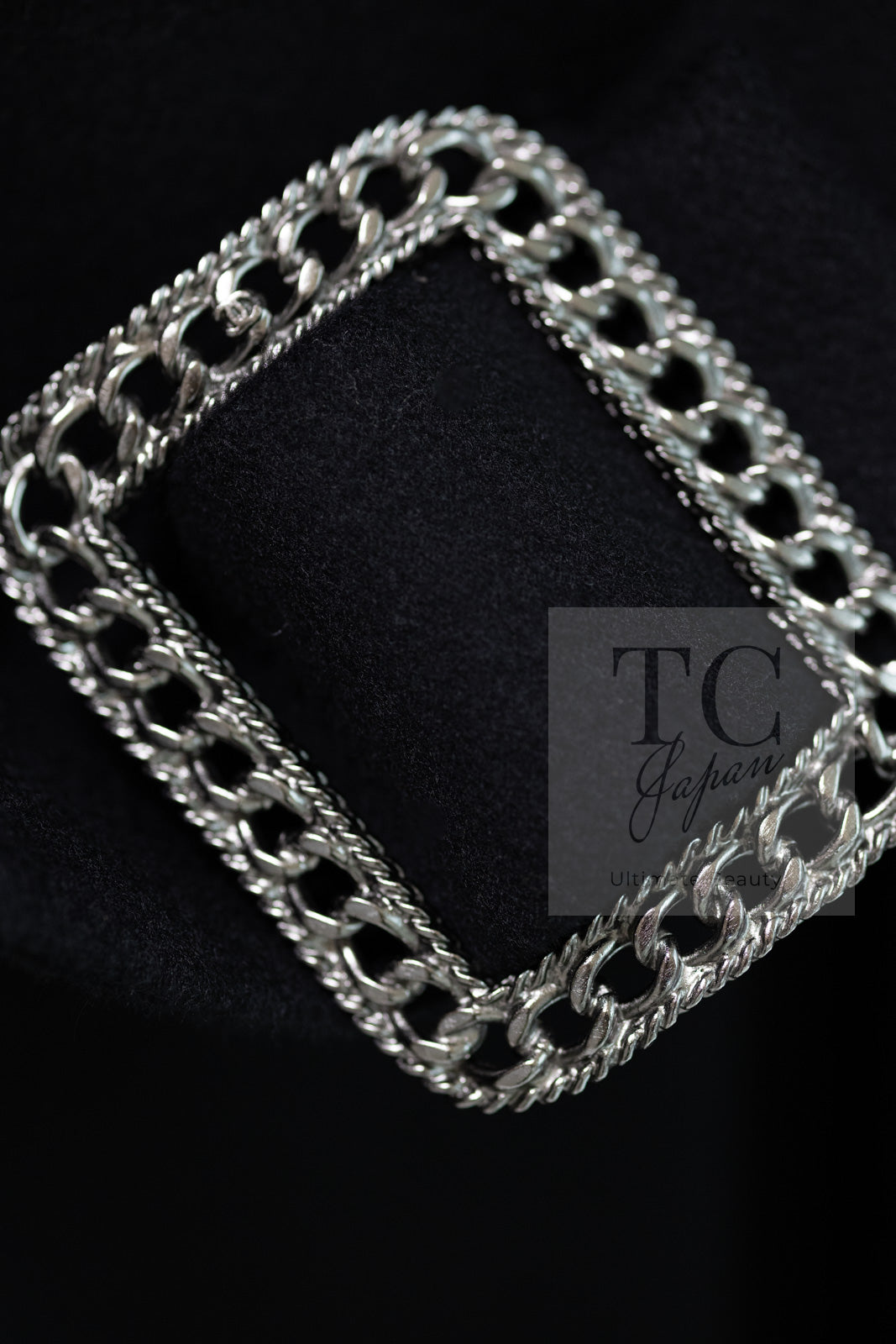 CHANEL 09PF Black Cashmere Belt Double Coat 36 38 シャネル ブラック カシミア ベルト ダブル コート 即発