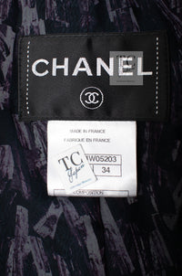 CHANEL 12A Emerald Green Metallic Long Tweed Coat 34 36 シャネル エメラルド グリーン メタリック ツイード ロング コート 即発