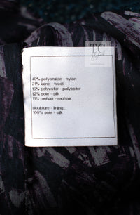 CHANEL 12A Emerald Green Metallic Long Tweed Coat 34 36 シャネル エメラルド グリーン メタリック ツイード ロング コート 即発