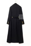 CHANEL 96A Vintage Black Gold Button Wool Long Coat 42 シャネル ヴィンテージ ブラック ゴールド ボタン ウール ロング コート 即発