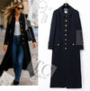 CHANEL 96A Vintage Black Gold Button Wool Long Coat 42 シャネル ヴィンテージ ブラック ゴールド ボタン ウール ロング コート 即発