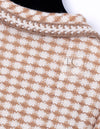 CHANEL 00A Beige Cream Wool Alpaca Mohair Jacket Coat 38 シャネル ベージュ クリーム ウール アルパカ モヘア ジャケット コート 即発