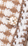 CHANEL 00A Beige Cream Wool Alpaca Mohair Jacket Coat 38 シャネル ベージュ クリーム ウール アルパカ モヘア ジャケット コート 即発