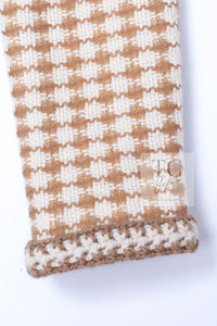 CHANEL 00A Beige Cream Wool Alpaca Mohair Jacket Coat 38 シャネル ベージュ クリーム ウール アルパカ モヘア ジャケット コート 即発