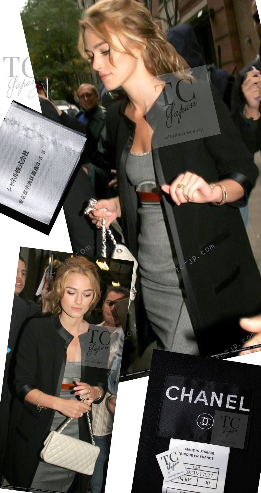 CHANEL 05A Black Bow Wool Long Coat 40 シャネル ブラック リボン ウール ロング コート 即発