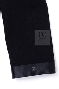 CHANEL 05A Black Bow Wool Long Coat 40 シャネル ブラック リボン ウール ロング コート 即発
