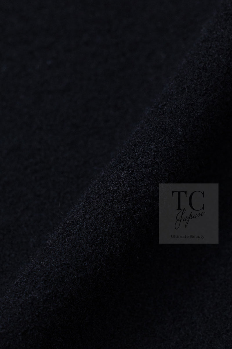 CHANEL 05A Black Bow Wool Long Coat 40 シャネル ブラック リボン ウール ロング コート 即発