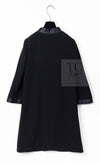 CHANEL 05A Black Bow Wool Long Coat 40 シャネル ブラック リボン ウール ロング コート 即発