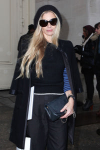 CHANEL 05A Black Bow Wool Long Coat 40 シャネル ブラック リボン ウール ロング コート 即発