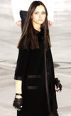 CHANEL 05A Black Bow Wool Long Coat 40 シャネル ブラック リボン ウール ロング コート 即発 - TC JAPAN