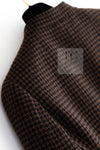 CHANEL 96A Vintage Brown Black Houndstooth Dress Coat 38 シャネル ヴィンテージ ブラウン ブラック 千鳥格子 ココボタン ワンピース コート 即発