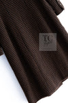 CHANEL 96A Vintage Brown Black Houndstooth Dress Coat 38 シャネル ヴィンテージ ブラウン ブラック 千鳥格子 ココボタン ワンピース コート 即発
