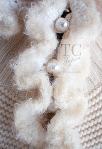 CHANEL 06A Ivory Creme Cashmere Mohair Cape Cardigan 38 46 48 50 シャネル カシミア モヘア アイボリー クリーム ポンチョ ケープ カーディガン 即発