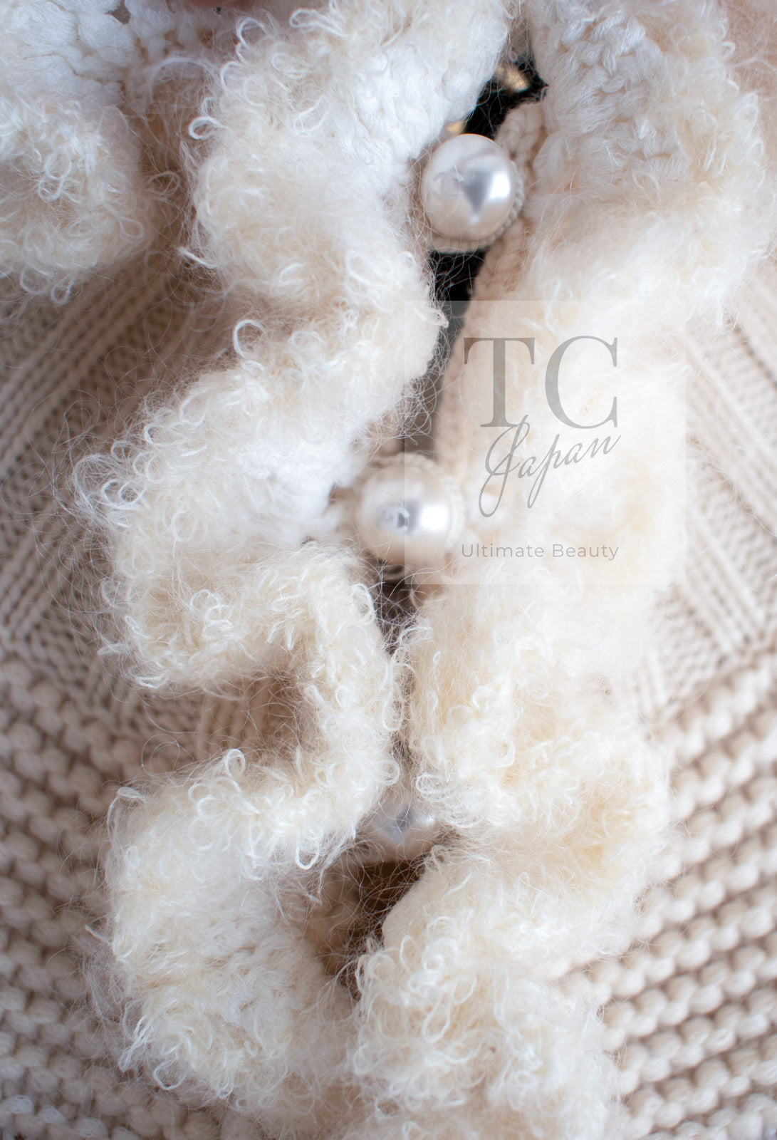 CHANEL 06A Ivory Creme Cashmere Mohair Cape Cardigan 38 46 48 50 シャネル カシミア モヘア アイボリー クリーム ポンチョ ケープ カーディガン 即発