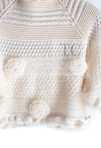 CHANEL 06A Ivory Creme Cashmere Mohair Cape Cardigan 38 46 48 50 シャネル カシミア モヘア アイボリー クリーム ポンチョ ケープ カーディガン 即発