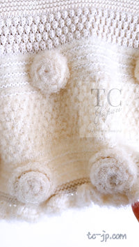 CHANEL 06A Ivory Creme Cashmere Mohair Cape Cardigan 38 46 48 50 シャネル カシミア モヘア アイボリー クリーム ポンチョ ケープ カーディガン 即発