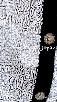 CHANEL 08S White Black CC Logo Sequins Cashmere Cardigan 38 シャネル ホワイト ブラック CC ロゴ スパンコール カシミア カーディガン 即発
