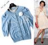 CHANEL 13C Baby Blue Cashmere Linen Super Soft Knit Cardigan 34 シャネル ベビー ブルー カシミア リネン ふんわり柔らか ニット カーディガン 即発