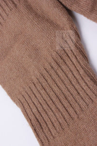 CHANEL 89A Brown Camel Hair CC Gold Button Knit Cardigan 38 40 シャネル キャメル ベージュ CC ゴールド ココボタン ニット カーディガン 即発