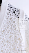 CHANEL 12S White Cotton Eye-let V-Neck Knit Cardigan 38 シャネル ホワイト コットン アイレット Vネック ニット カーディガン 即発