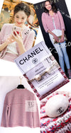 CHANEL 15S Red Stripe Knit Cardigan 42 シャネル レッド ストライプ ニット カーディガン 即発