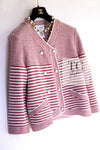 CHANEL 15S Red Stripe Knit Cardigan 42 シャネル レッド ストライプ ニット カーディガン 即発