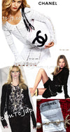 CHANEL 04S Red Crochet Frilled Knit Cardigan 34 38 40 シャネル レッド クロシェ フリル ニット カーディガン 即発