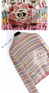 CHANEL 17C Marigold Creme Cotton Knit Biker Jacket Cardigan 38 シャネル マリゴールド クリーム コットン ニット ライダース ジャケット カーディガン 即発