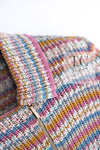 CHANEL 17C Marigold Creme Cotton Knit Biker Jacket Cardigan 38 シャネル マリゴールド クリーム コットン ニット ライダース ジャケット カーディガン 即発