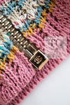 CHANEL 17C Marigold Creme Cotton Knit Biker Jacket Cardigan 38 シャネル マリゴールド クリーム コットン ニット ライダース ジャケット カーディガン 即発