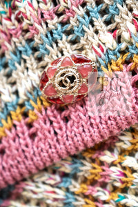 CHANEL 17C Marigold Creme Cotton Knit Biker Jacket Cardigan 38 シャネル マリゴールド クリーム コットン ニット ライダース ジャケット カーディガン 即発