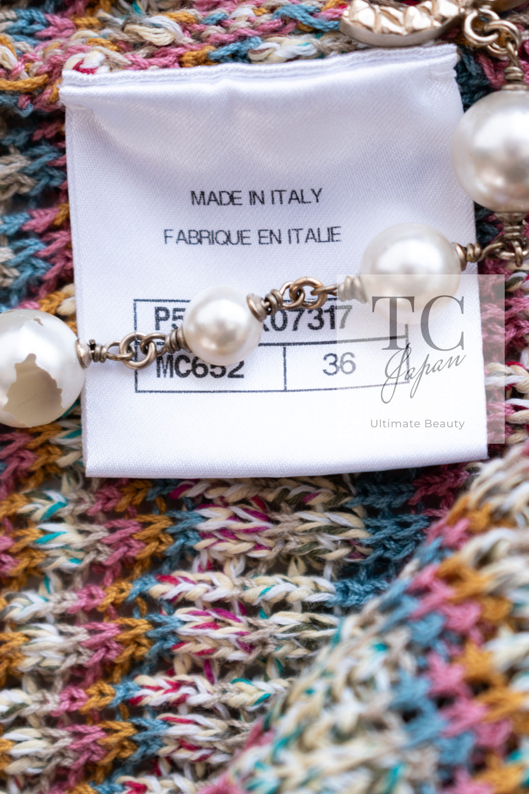 CHANEL 17C Marigold Creme Cotton Knit Biker Jacket Cardigan 38 シャネル マリゴールド クリーム コットン ニット ライダース ジャケット カーディガン 即発