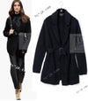 CHANEL 17B Black Gabrielle Coco Cashmere Coat Long Cardigan 38 40 シャネル ブラック ガブリエル ココ カシミア コート ロング カーディガン 即発