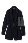 CHANEL 17B Black Gabrielle Coco Cashmere Coat Long Cardigan 38 40 シャネル ブラック ガブリエル ココ カシミア コート ロング カーディガン 即発
