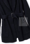 CHANEL 17B Black Gabrielle Coco Cashmere Coat Long Cardigan 38 40 シャネル ブラック ガブリエル ココ カシミア コート ロング カーディガン 即発