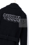 CHANEL 17B Black Gabrielle Coco Cashmere Coat Long Cardigan 38 40 シャネル ブラック ガブリエル ココ カシミア コート ロング カーディガン 即発