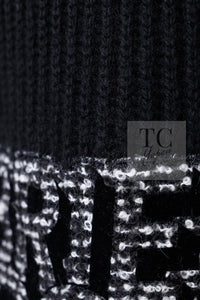 CHANEL 17B Black Gabrielle Coco Cashmere Coat Long Cardigan 38 40 シャネル ブラック ガブリエル ココ カシミア コート ロング カーディガン 即発