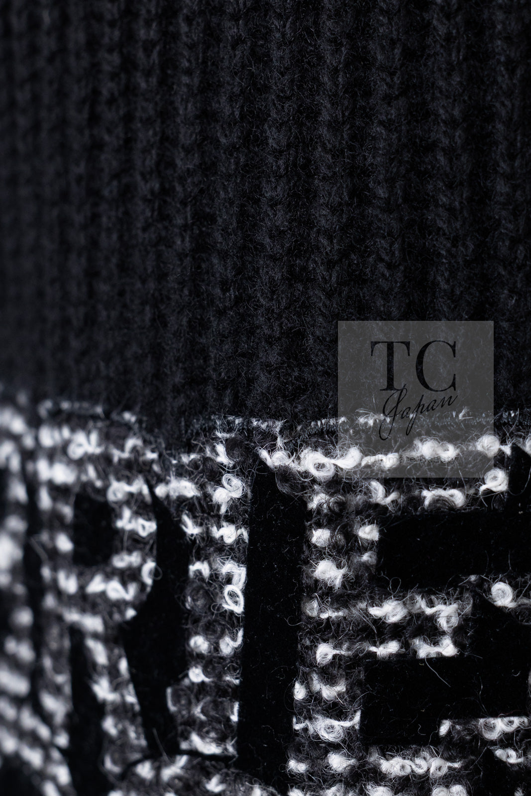 CHANEL 17B Black Gabrielle Coco Cashmere Coat Long Cardigan 38 40 シャネル ブラック ガブリエル ココ カシミア コート ロング カーディガン 即発
