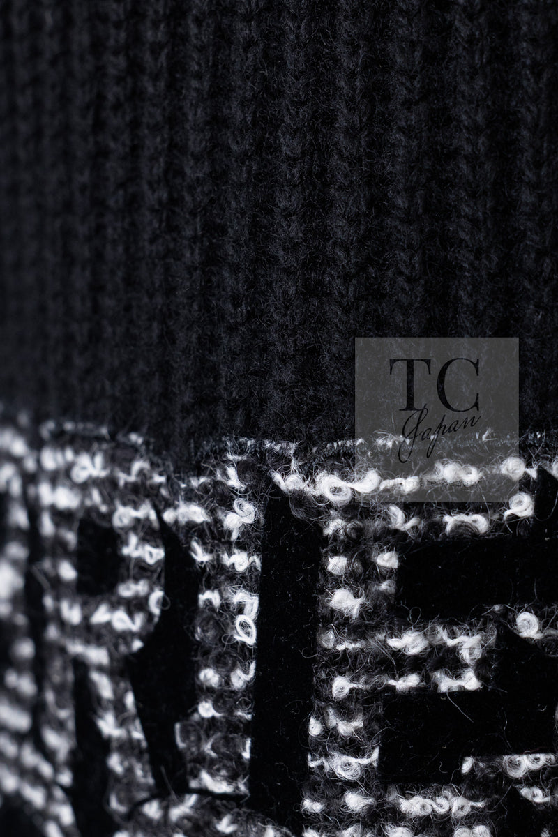 CHANEL 17B Black Gabrielle Coco Cashmere Coat Long Cardigan 38 40 シャネル ブラック ガブリエル ココ カシミア コート ロング カーディガン 即発
